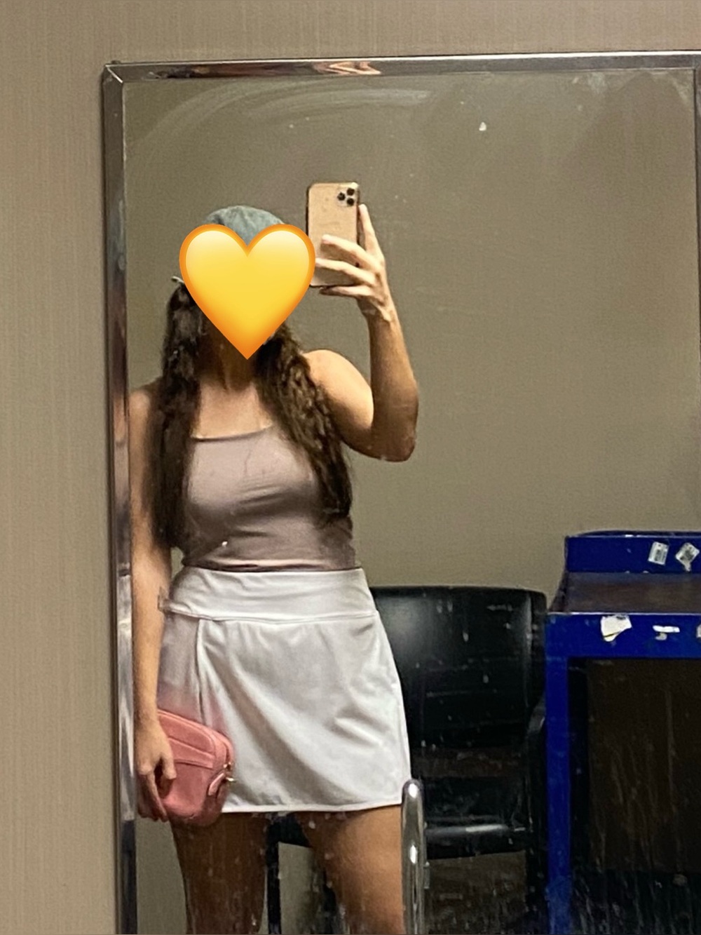 White tennis skort